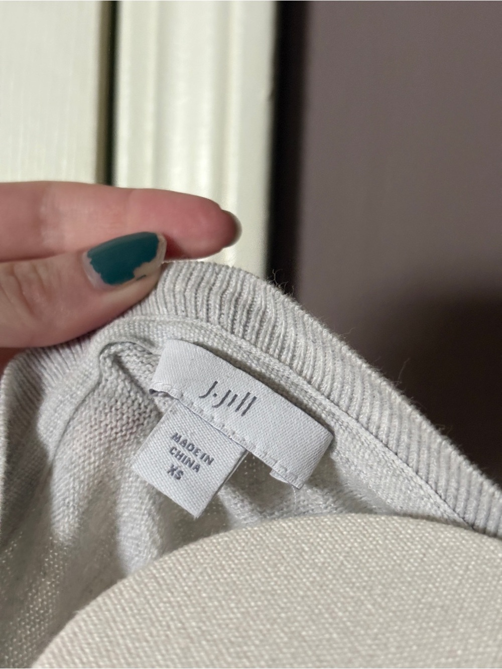 J. Jill Dragonfly Sweater Oversized Crew XS | Cozy Whimsical Boho Knitwear - Picture 4 of 5